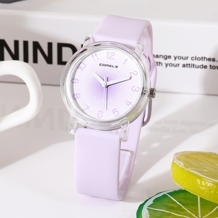 小清新手表女学生初高中简约气质夜光防水静音渐变色高颜值电子表