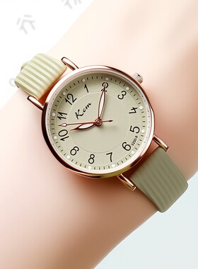 2025新款手表女款学生小众设计小清新ins可爱简约小表盘皮带女表