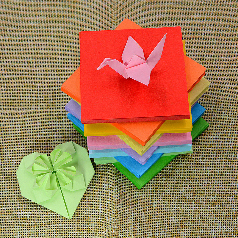 折纸正方形纯色手工材料儿童彩色a4纸彩纸手工纸套装千纸鹤纸包邮