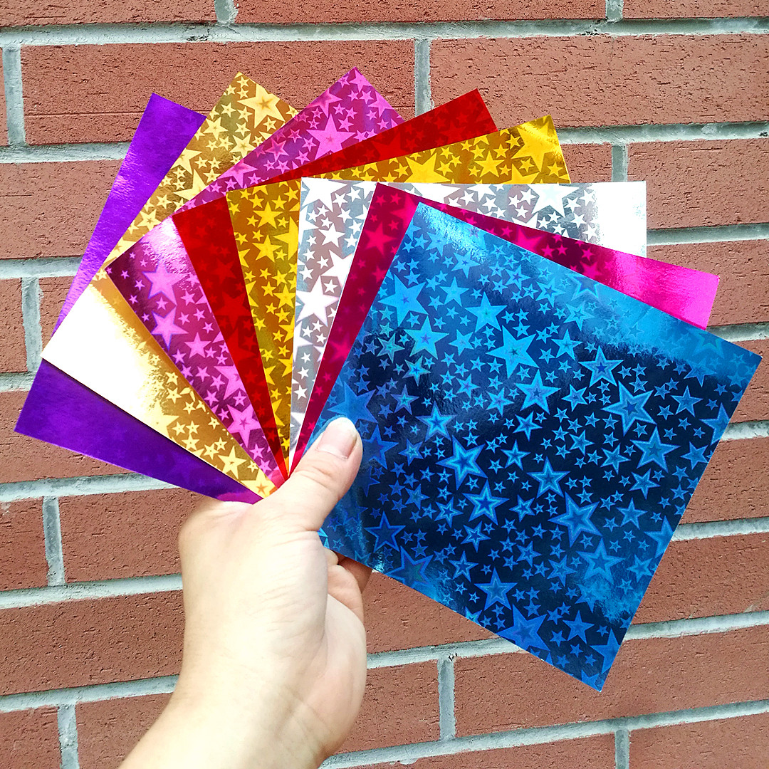 新品闪亮闪光镭射儿童手工折纸彩纸卡纸剪纸diy折千纸鹤材料包邮,文具电教/文化用品/商务用品,折纸/手工纸/衍纸,淘宝优惠券,粉丝福利购,淘宝优惠卷