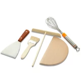 Инструмент для блинчика бамбук граблей диспис Блин Блинный бамбук Дракона Блин Пан Крод Блинный Блин Фрукты щетка стальный яичный пирог