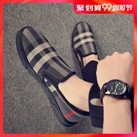2019 giày nam mới lười xu hướng hoang dã mùa hè giày thoáng khí một đôi giày nam thấp để giúp lưới màu đỏ - Giày thấp giày thể thao 