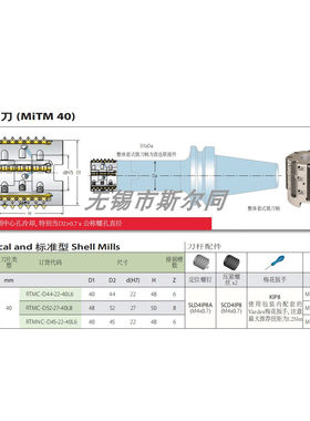 数控车床用 瓦格斯螺纹铣刀盘RTMNC-D45-22-40L6 正品 全系可订