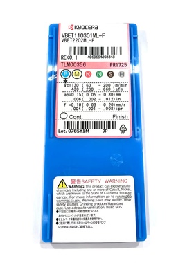 京瓷刀片VBET110304MR-Y TN620 VBET110301ML-F PR1725