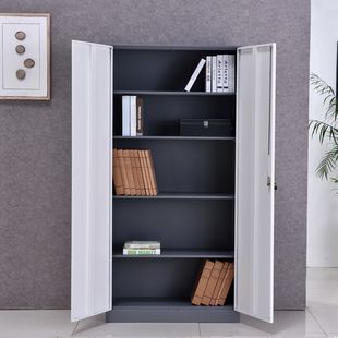 办公室文件柜铁皮柜财务凭证柜资料柜钢制档案柜子带锁收纳储物柜