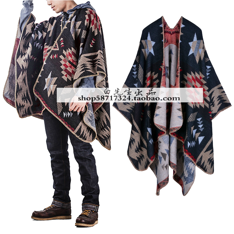 特价北欧风潮男旅行开叉空调披肩