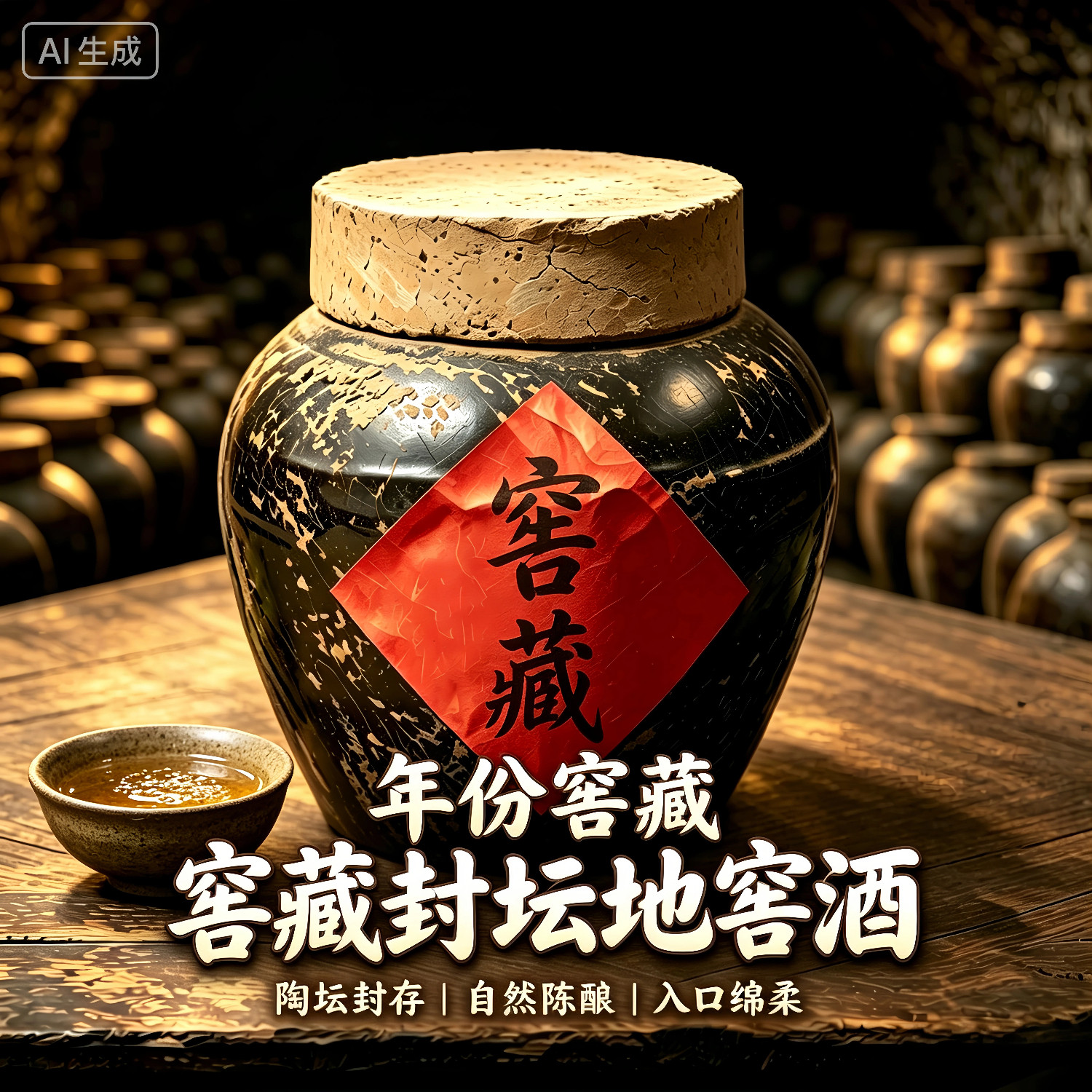 客家纯粮地窖酒十年封坛10斤