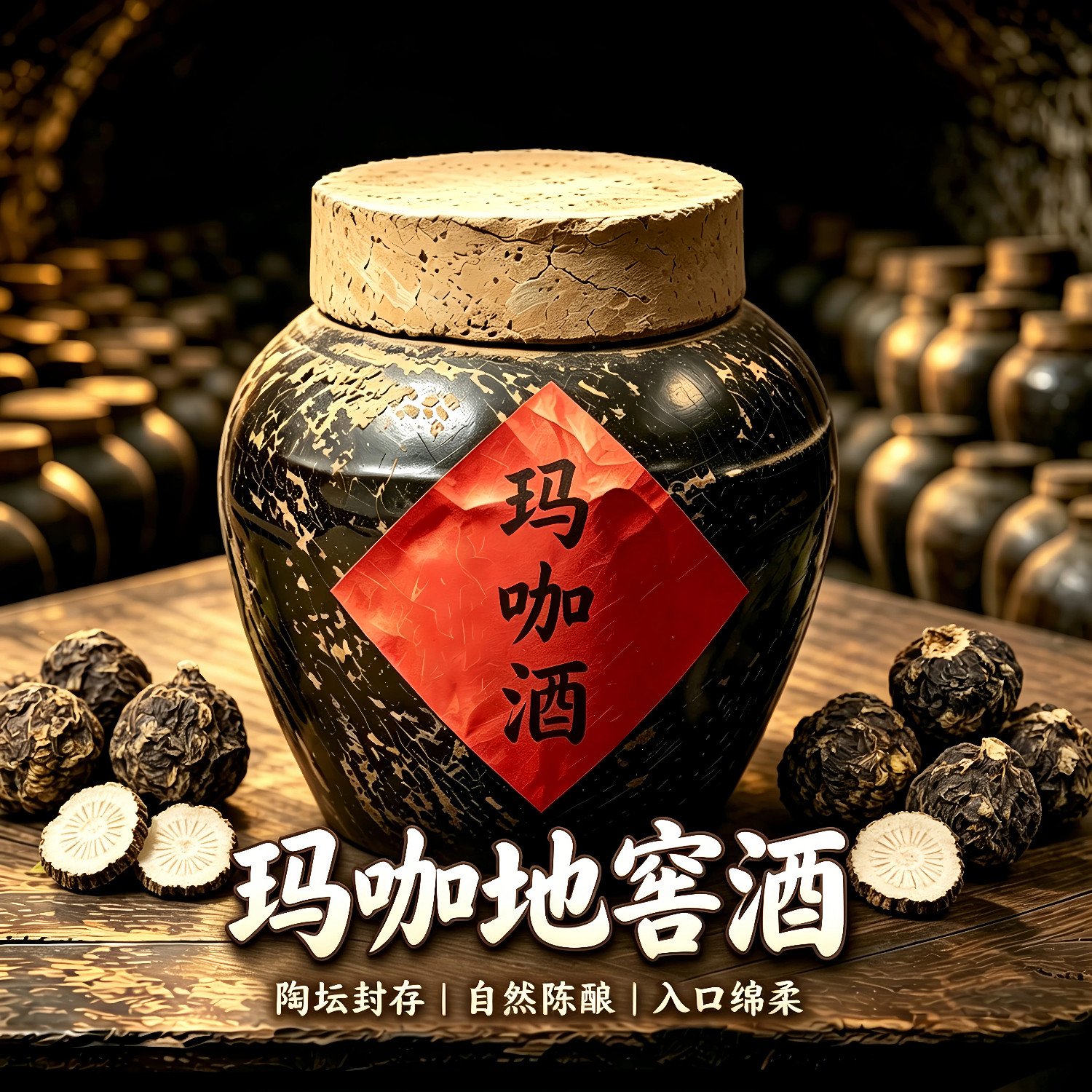 地窖封坛纯粮玛卡浸泡酒十斤40度