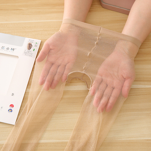 一线裆夏季 花木妍3D开档丝袜超薄隐形全透明女黑色性感连裤 袜薄款