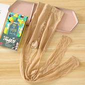 袜 光腿神器连裤 SK8875阿甘小绿瓶雪黛丽超薄丝袜脚尖透明夏季 薄款