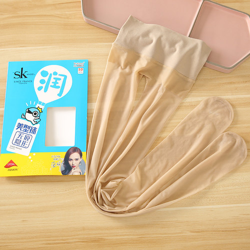 SK8863隐形连裤袜女天鹅绒超薄防勾丝不掉裆360度裆部无痕美肤袜