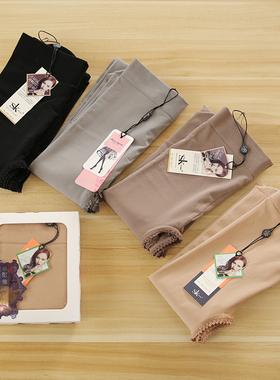 SK8720春秋款加厚裆部蕾丝边开档免脱连裤袜天鹅绒一线裆女打底裤