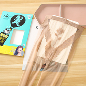 肉色丝袜女薄款 袜一线裆3D超薄隐形 SK8870蕾丝爱心臀脚尖加固连裤