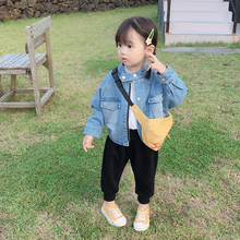 2019新款 女童时尚 夹克 abao儿童牛仔外套春秋款 小女孩洋气百搭长袖