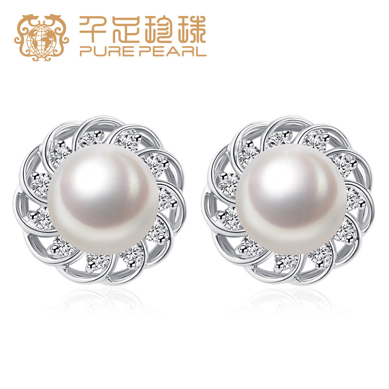 千足珠宝四面光光洁淡水珍珠