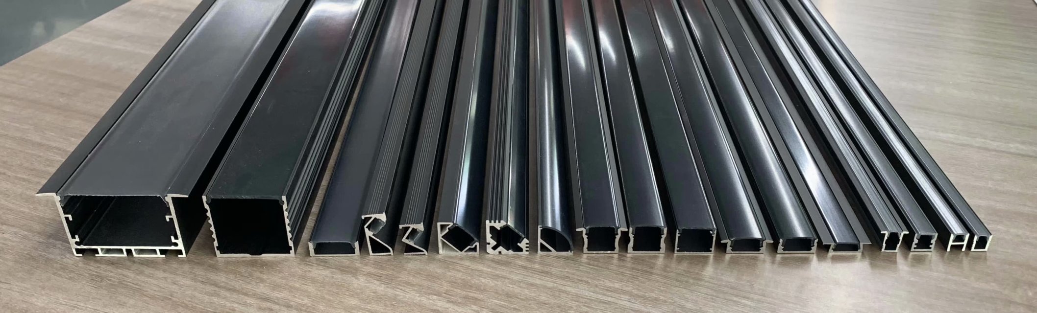 各种黑色灯槽黑色白色灯盖0.8厘1公分1.5公分2厘米3CM4公分5公分