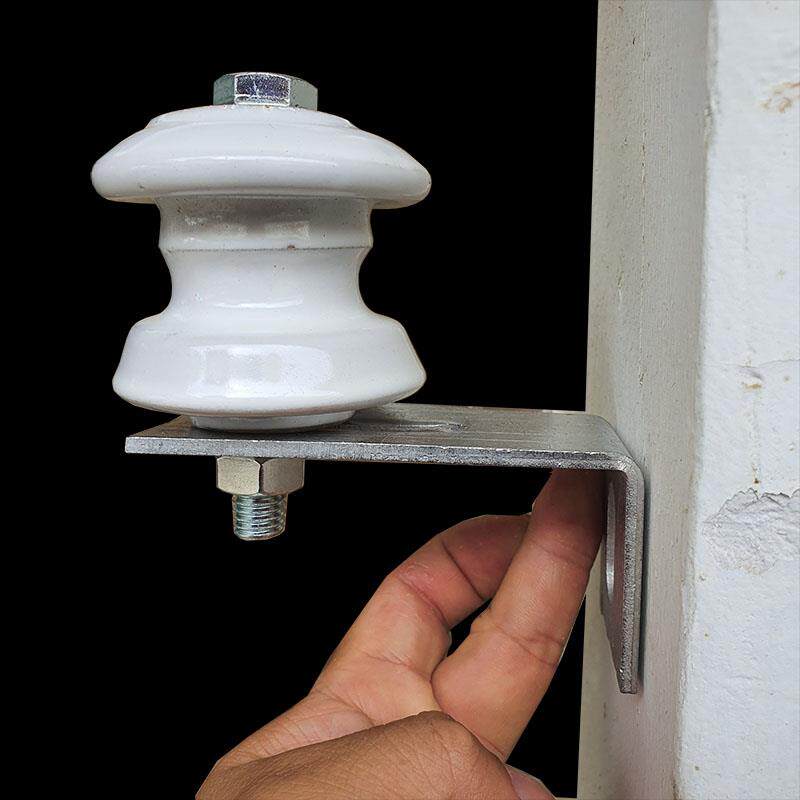 外墙电线固定支架电力磁瓶绝缘子体支架拉通电线瓷壶线缆墙壁固定