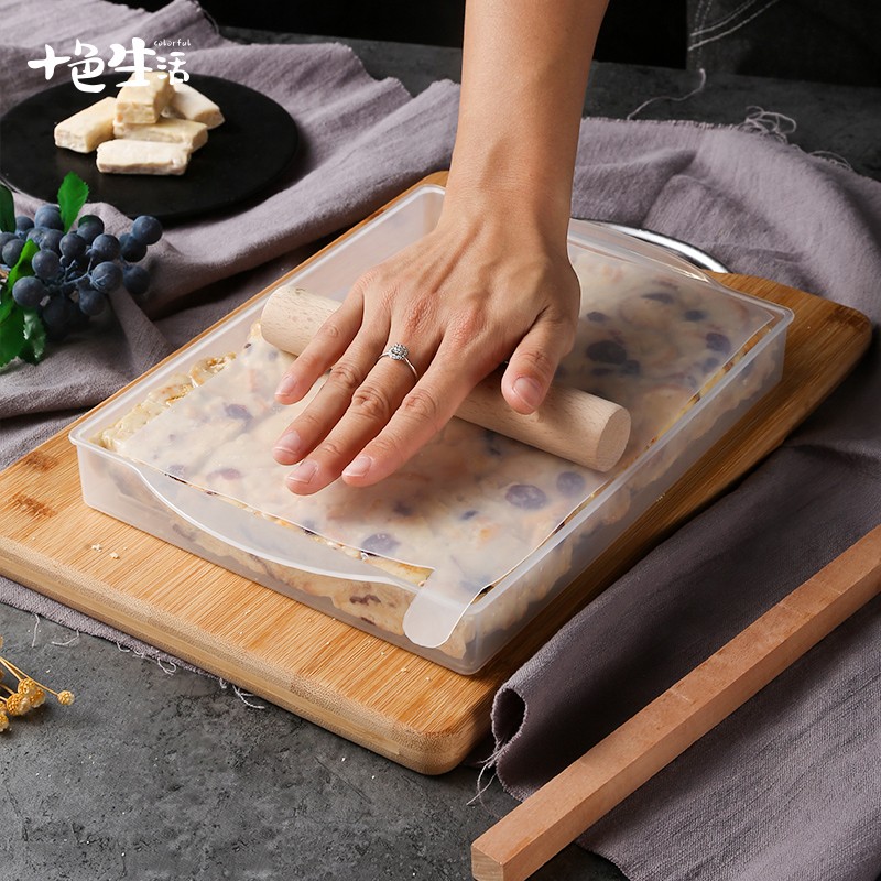 不粘牛轧糖模具雪花酥工具牛扎糖套装全套家用diy材料冷却定型盘