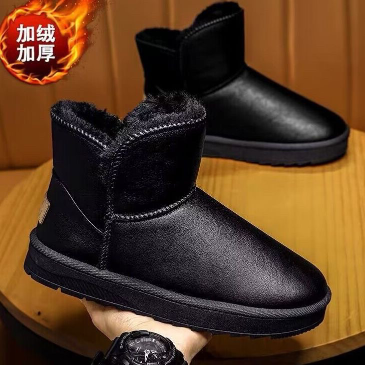 雪地加绒加厚棉鞋防滑面包防寒冬时尚雪地靴