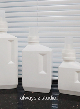 AlwaysZ柔顺剂大容量瓶子纯白色洗衣液分装瓶桶装收纳替换带刻度