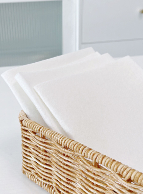 AlwaysZ白色棉感抹布厨房用吸水不沾油易冲洗洗碗布去油污不掉毛