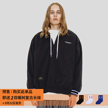 WARMTREES 半拉链夹克风衣外套男运动潮牌欧美街头chic潮流服装