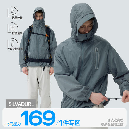 仙护盾抗菌凉感原纱UPF50+防晒衣