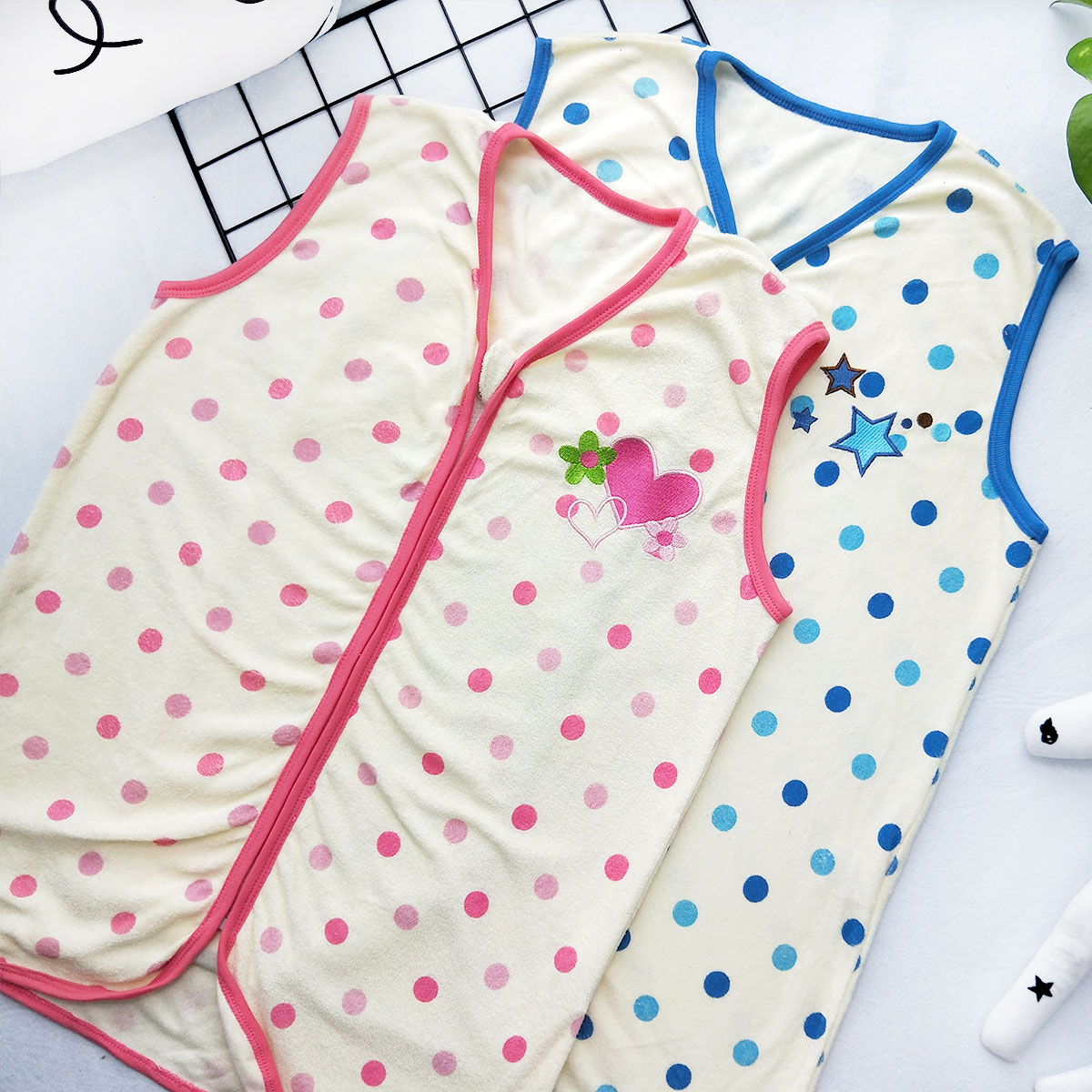 日本夏季薄款背心式空调房防踢被