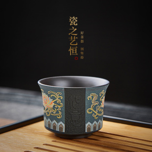 紫砂杯功夫茶杯手工原矿个人杯主人杯品茗杯单杯茶盏茶碗陶瓷杯子