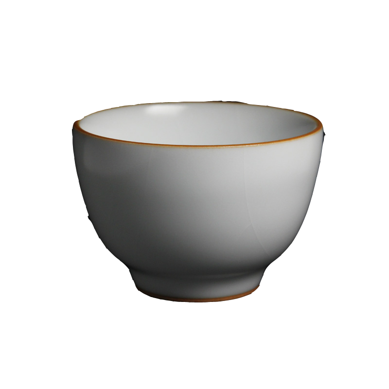 正品防伪纯手工汝窑李善明汝窑杯善窑厂善款汝窑茶杯月白釉含香杯
