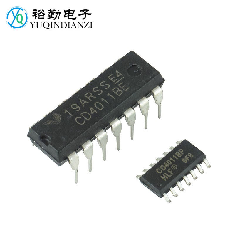 逻辑-栅极和逆变器 CD4011逻辑IC直插/贴片 4011 CD4011BE_虎窝淘