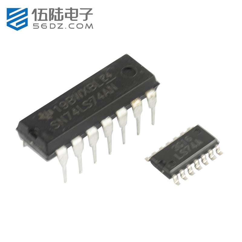 双路D类触发器74LS74