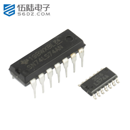 双路D类触发器74LS74