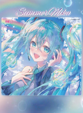 WALLHACK沃哈克初音未来钢化玻璃鼠标垫大号女生电竞游戏FPS专用