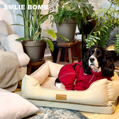 PetMassive短腿友好狗窝防塌陷可拆洗抓绒狗窝四季 通用中小型犬窝