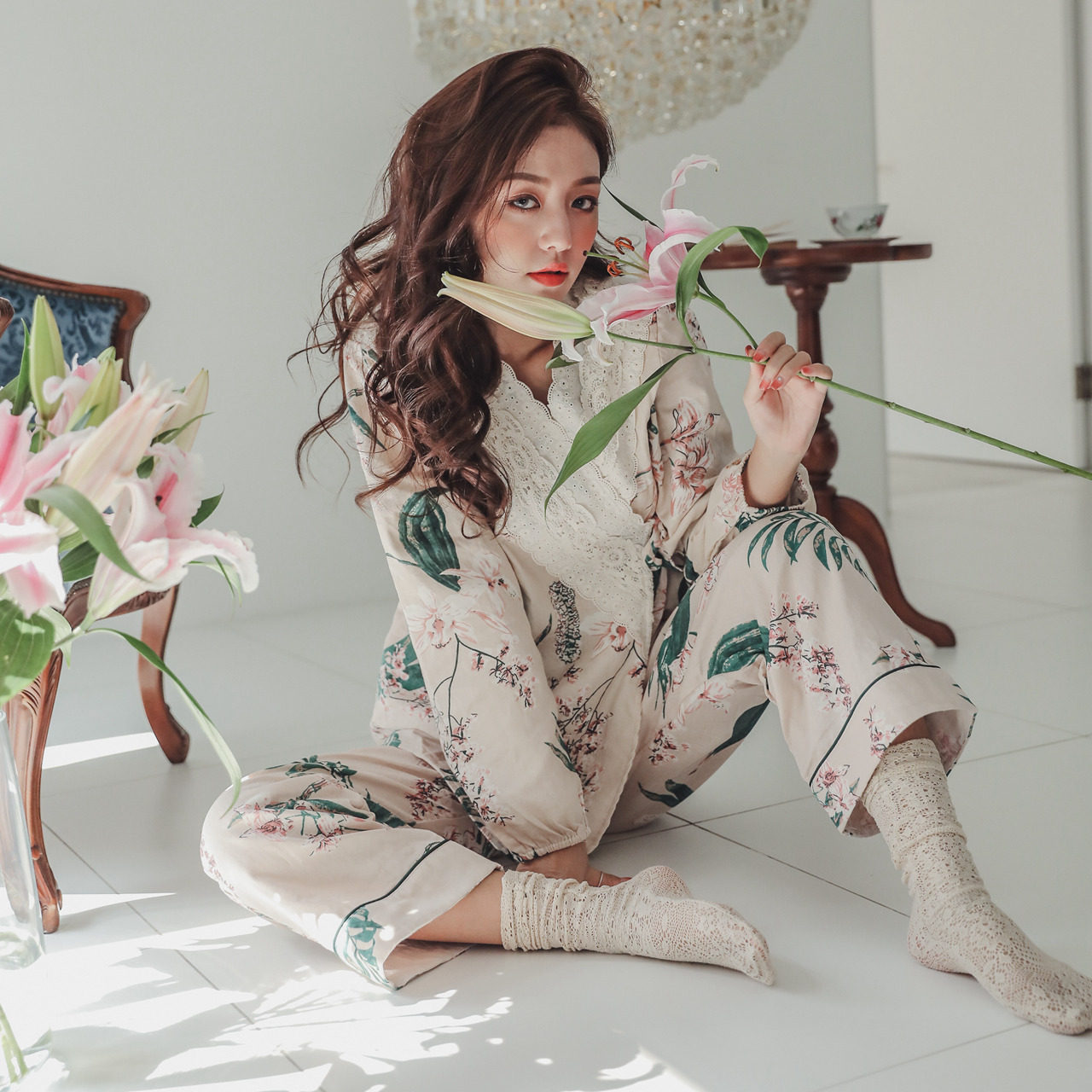 纯棉纱布和服月子服产妇产后哺乳衣春秋女夏季薄款孕妇睡衣喂奶衣