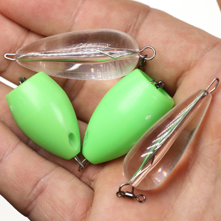 助投器 3.2g 快挂子线助投 304钢丝别针 4.6g 缓沉浮水助投器 改装