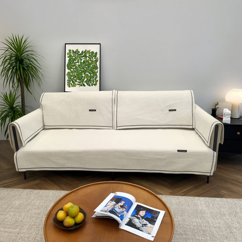 羽宏特价纯白四季通用沙发垫