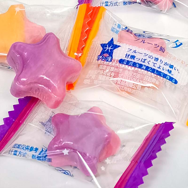 网红高颜值糖果日式の星星糖水果味ins什锦糖可爱小颗粒零食喜糖