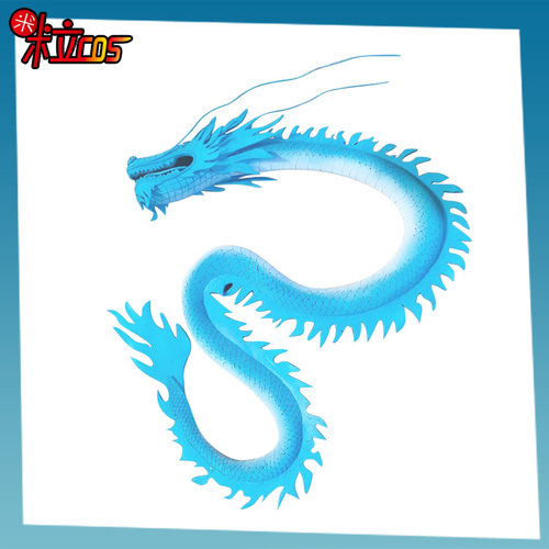 西施游龙清影cos假发3d角龙道具
