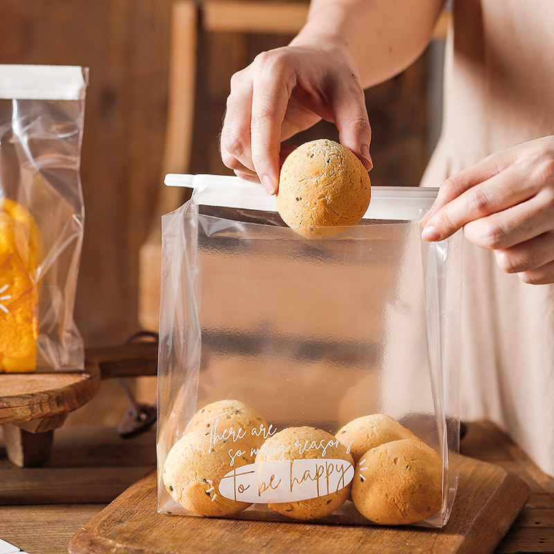 简约英文透明食品包装袋铁丝卷边自封口袋手提吐司切片面包袋450g,厨房/烹饪用具,点心包装盒/包装袋,淘宝优惠券,粉丝福利购,淘宝优惠卷
