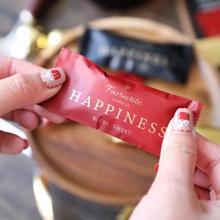 奢华加厚铝膜牛轧太妃糖袋机封袋咖啡糖果包装一次性单独自封袋子