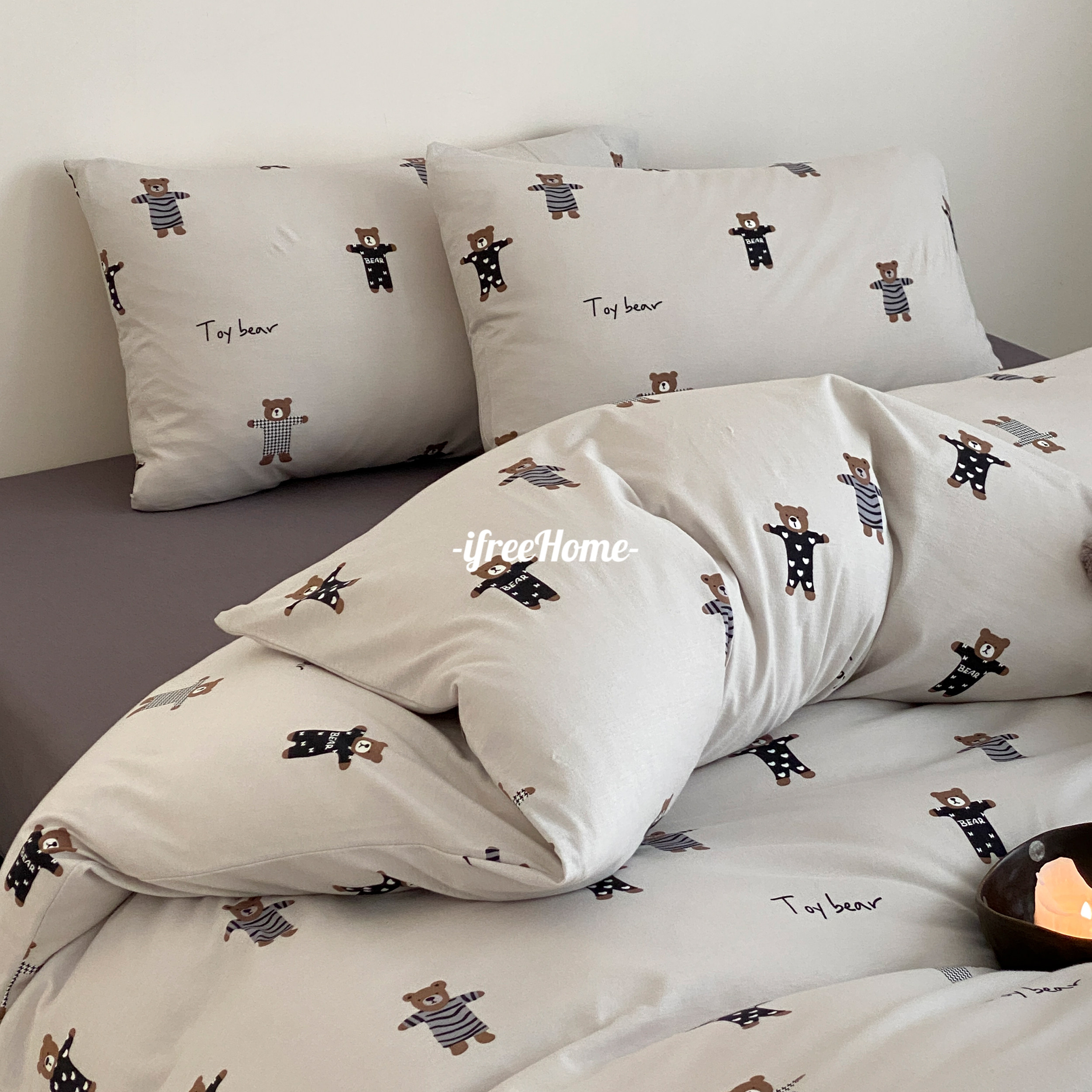 ins可爱卡通A类全棉针织棉四件套儿童卧室宿舍天竺棉软糯亲肤床品,床上用品,床品套件/四件套/多件套,淘宝优惠券,粉丝福利购,淘宝优惠卷