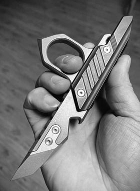 赤马潮物NOC灵犀新款指虎钛合金多功能撬棍M390随身EDC把玩工具