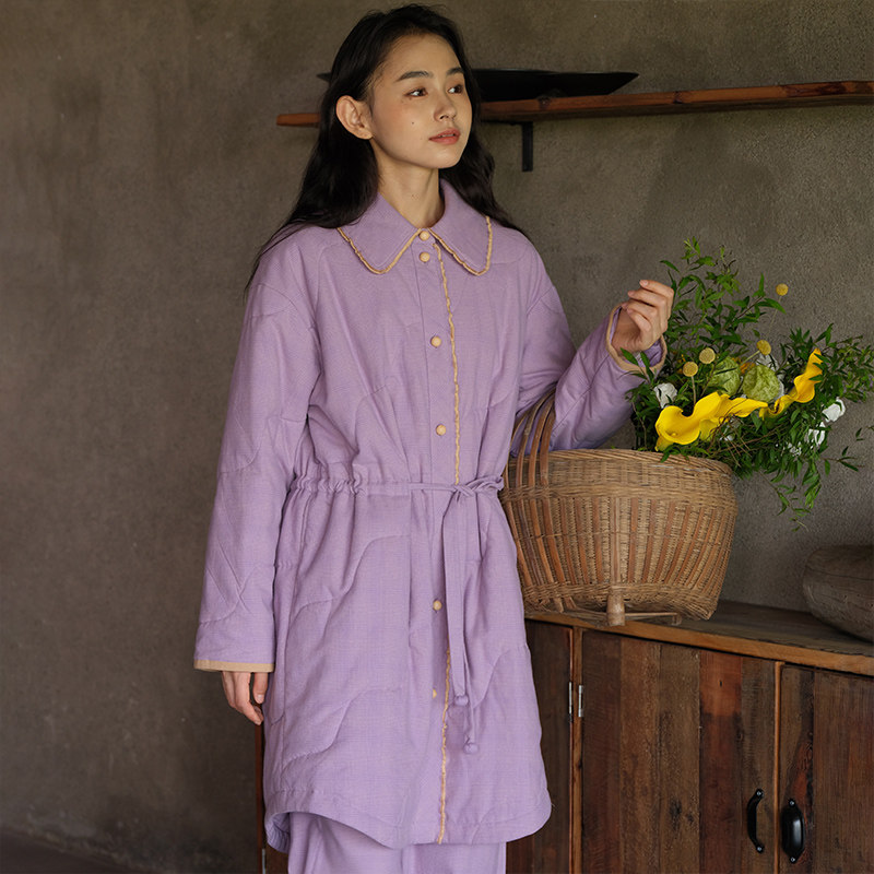 朵朵可可冬季新款简约格子收腰保暖加厚夹棉女短款家居服睡袍,女士内衣/男士内衣/家居服,睡袍/浴袍,淘宝优惠券,粉丝福利购,淘宝优惠卷