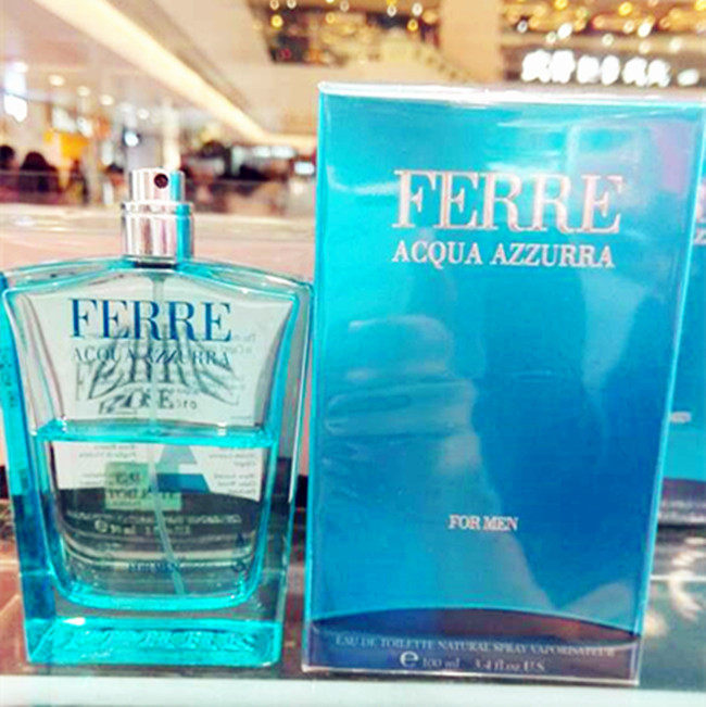 正品 詹弗兰科ferre acqua azzurra 蓝洞之水男士淡香水100ml