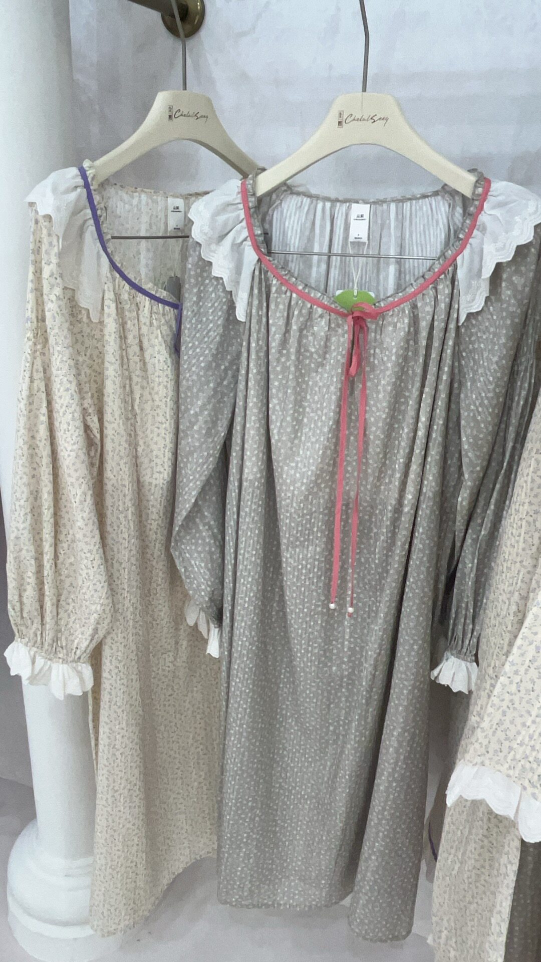 尘熙2026新款睡衣女春秋款纯棉长袖长裤家居服套装可外穿碎花睡裙