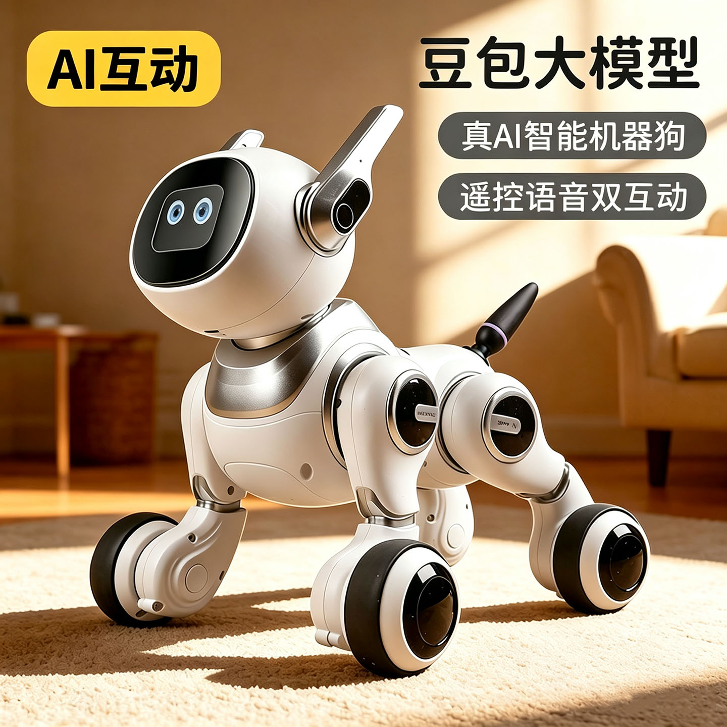 AI智能遥控机器狗儿童益智玩具