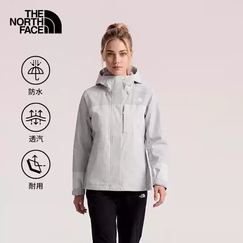 北面户外女士可配内胆防水冲锋衣