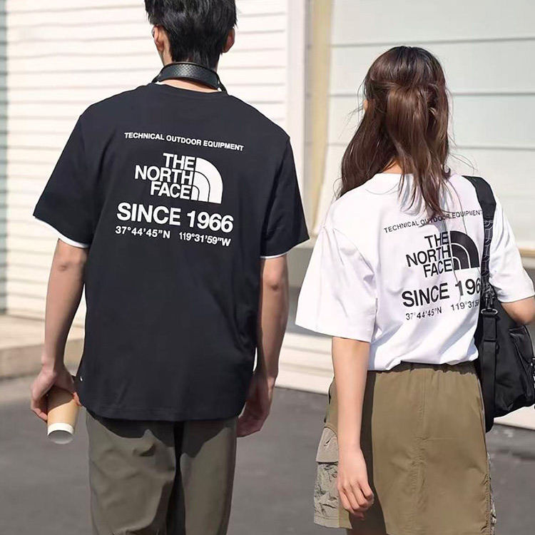 北面户外男女休闲速干透气短袖T